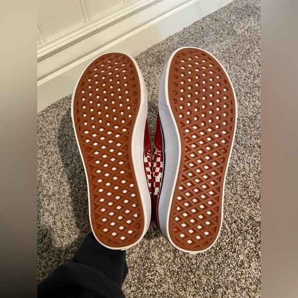 Vans Comfycush Era Tear Check Racing Red/True White - Picture 8 of 9